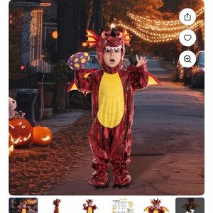 Red Dragon Kids Costume 3T